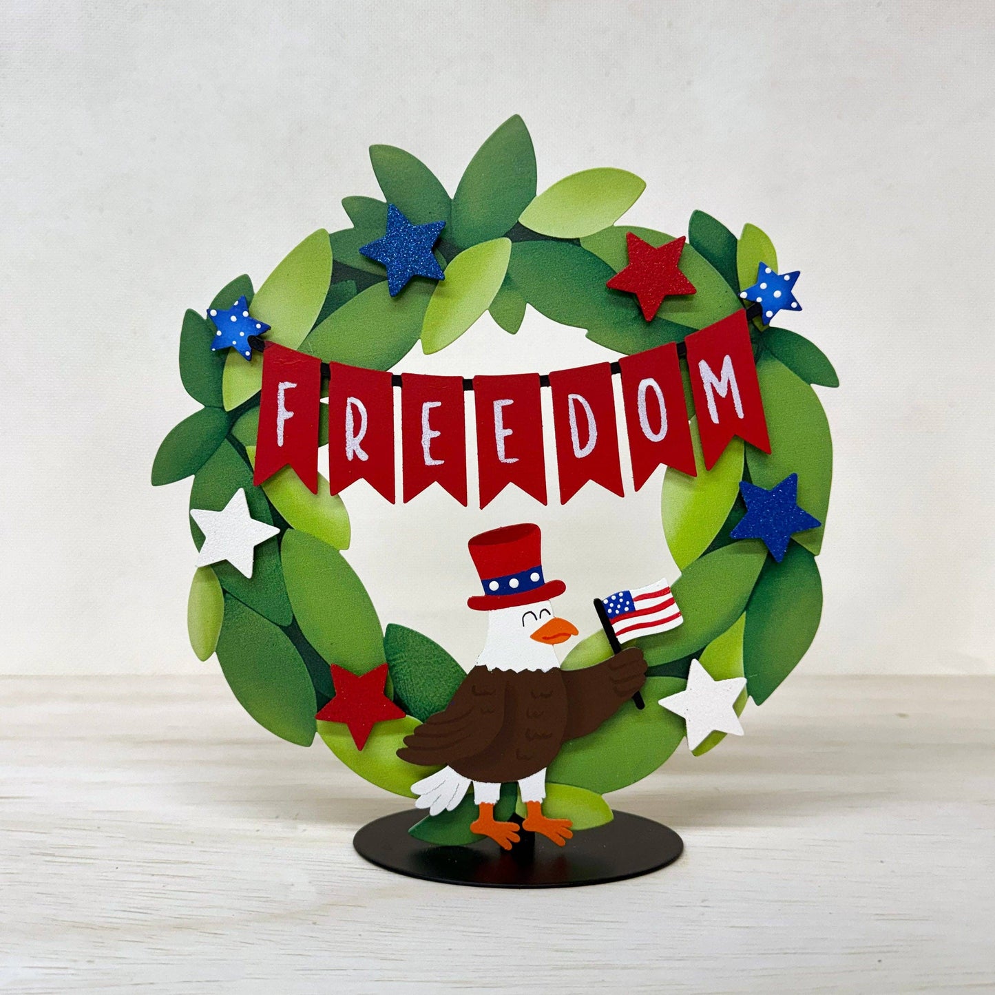 Patriotic Bald Eagle Magnet