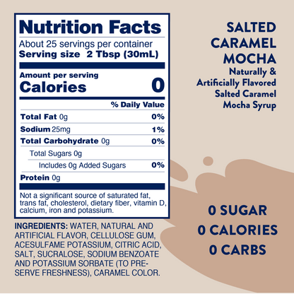 Sugar Free Salted Caramel Mocha Syrup