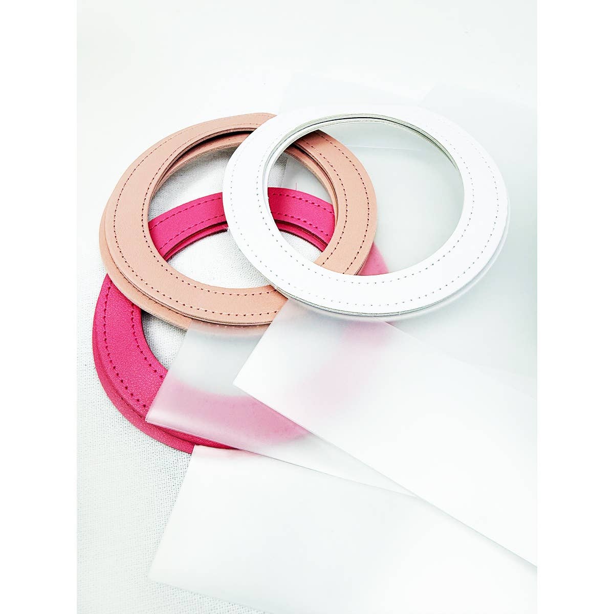 Reusable Transparent Gift Bag with Round PU Handle