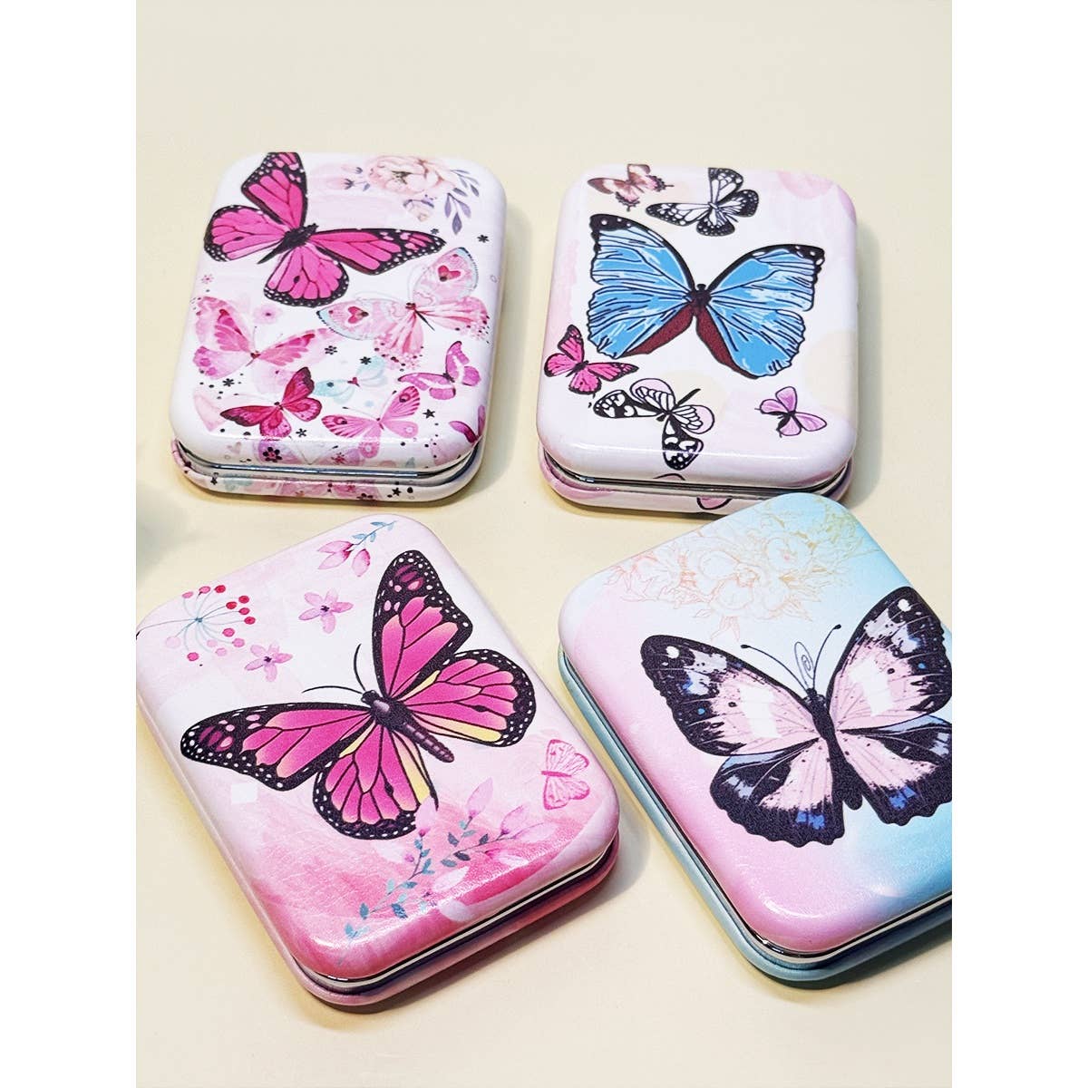 Butterfly Printed Compact Mirror