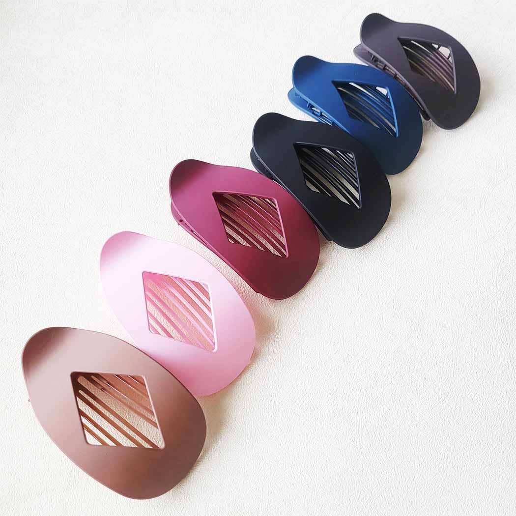 Assorted Colors of Flat Hair Claw  Clip