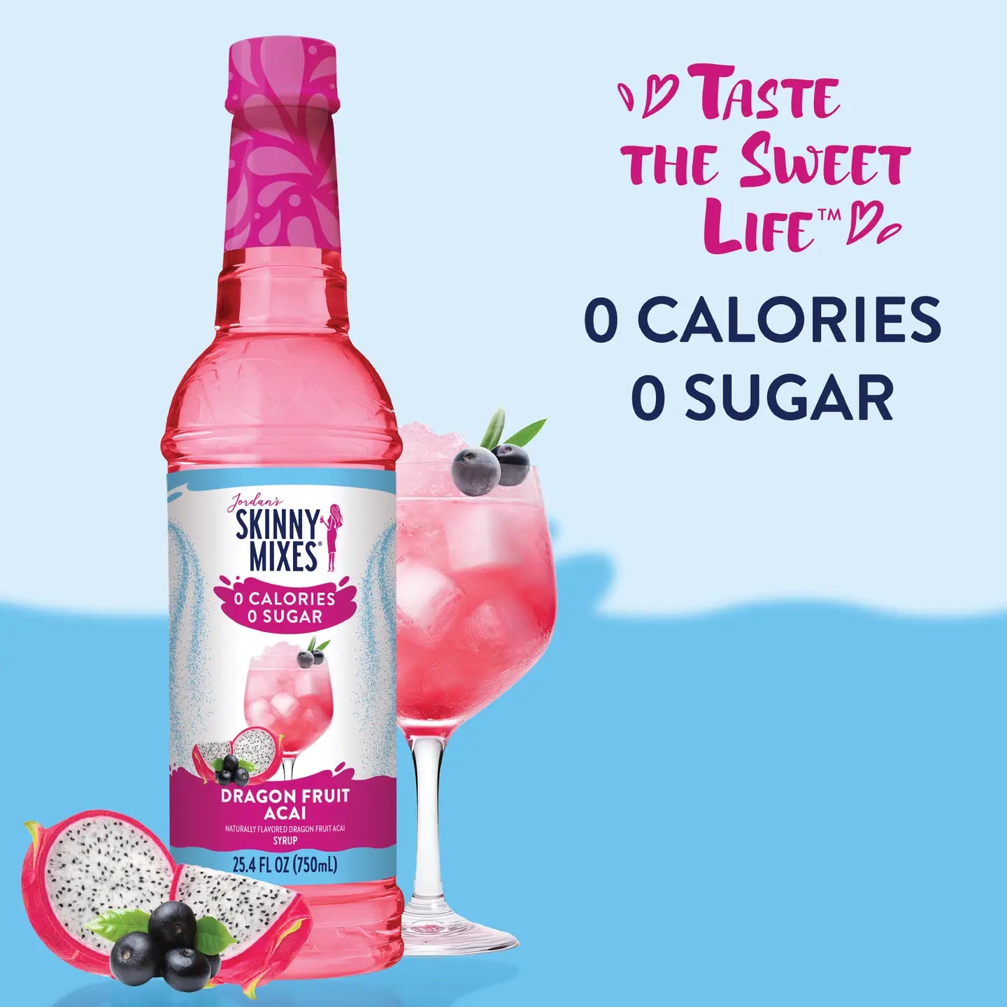 Sugar Free Dragonfruit Acai Flavor Infusion Syrup