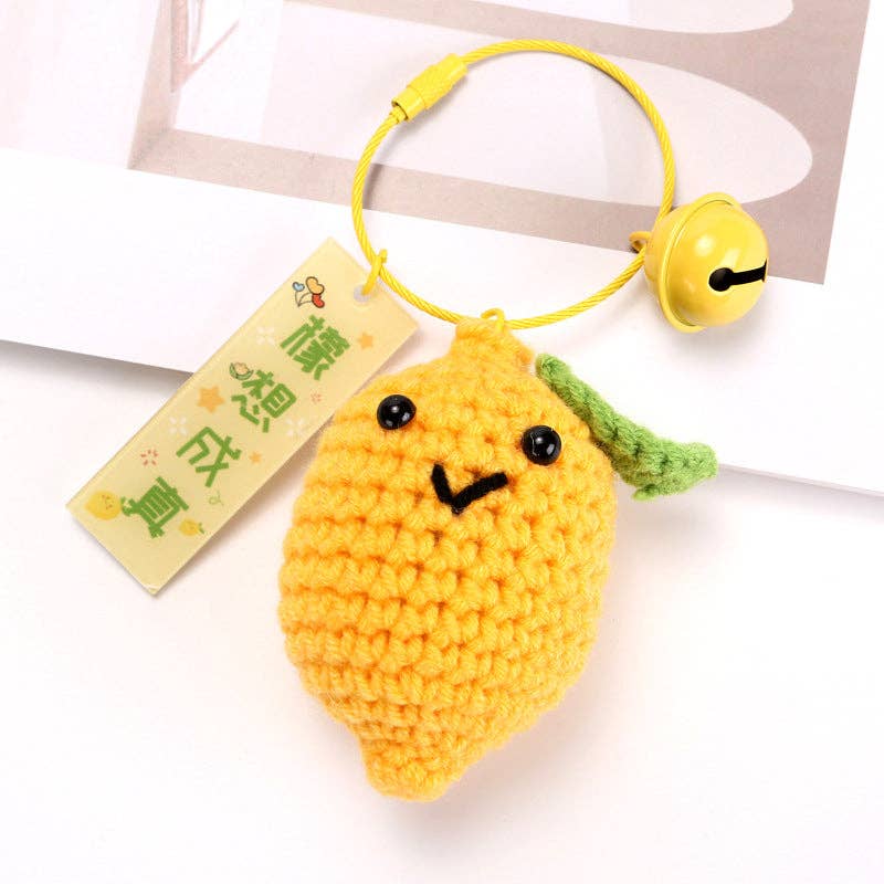Fruit Keychain Accessories Cute Metal Handcrafted Style