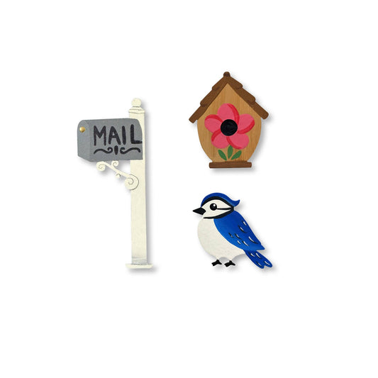 Spring Mailbox Magnets S/3