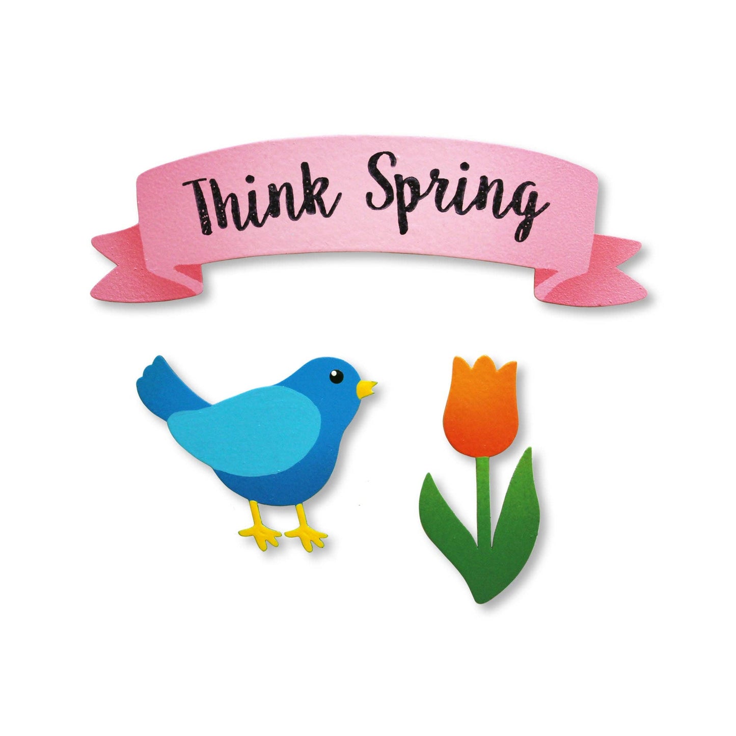 "Think Spring" Banner Magnets S/3