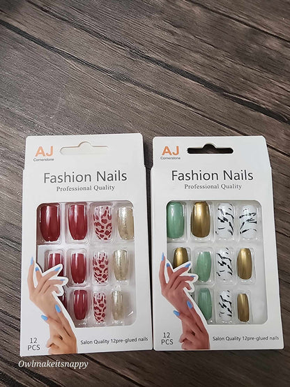 12pc Fashion Nail Set