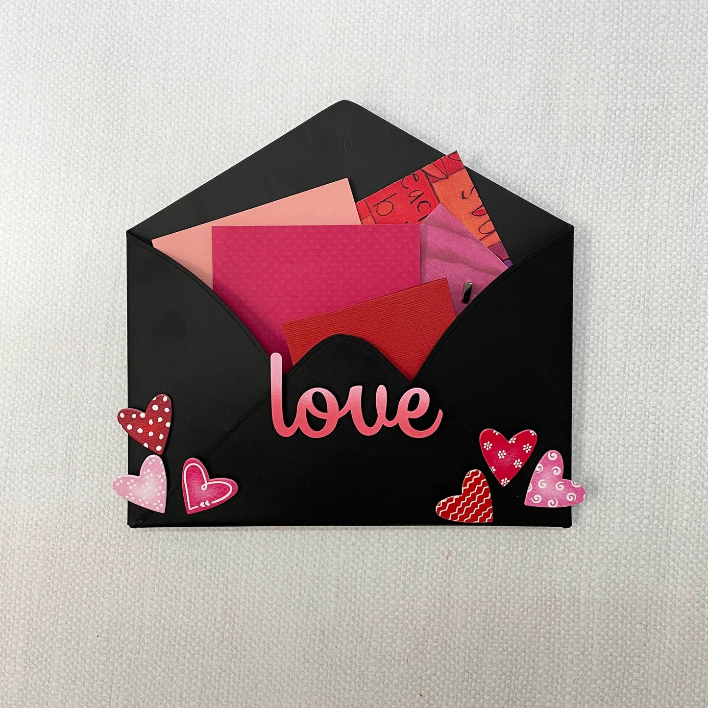 Heart w/ Pattern Magnets S/6 Red/Pink, Valentine's Day Decor