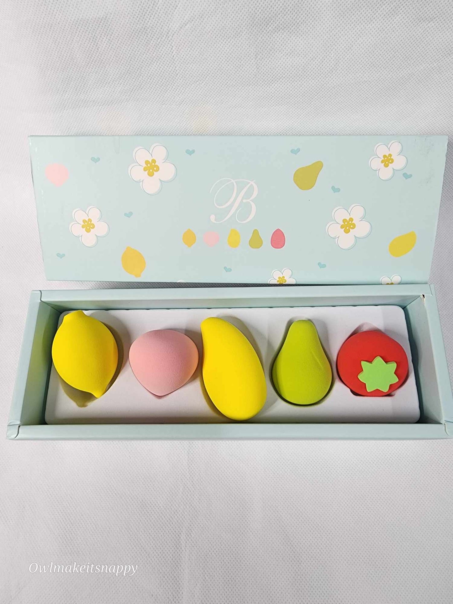 Fruit makeup sponge 6pk set