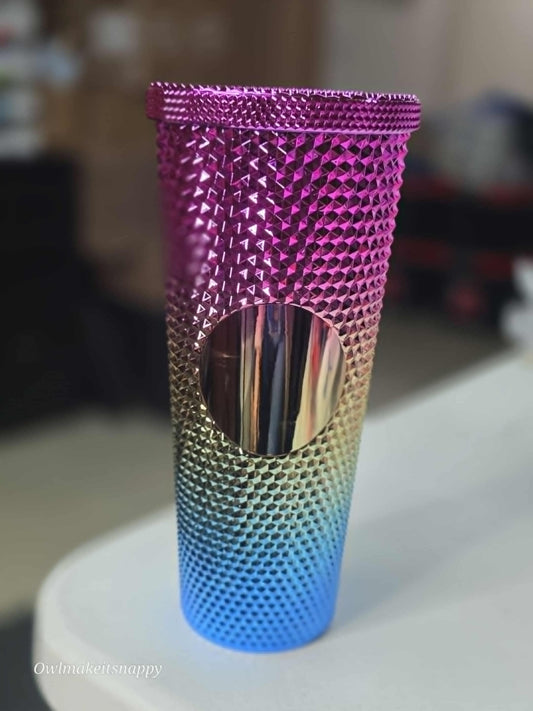 24oz SB inspired Dark Rainbow cup