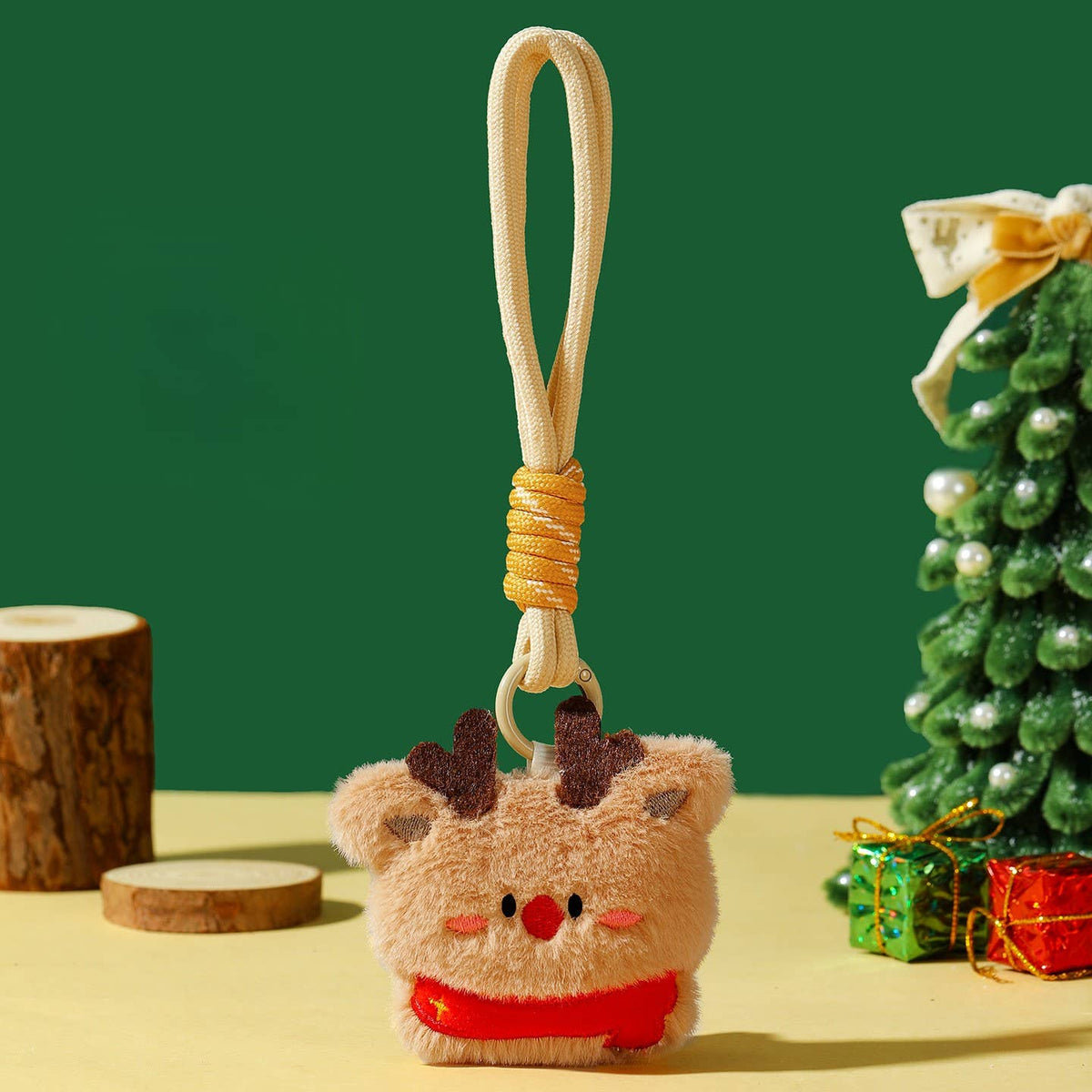 Cute Christmas Plush Toy Keychain