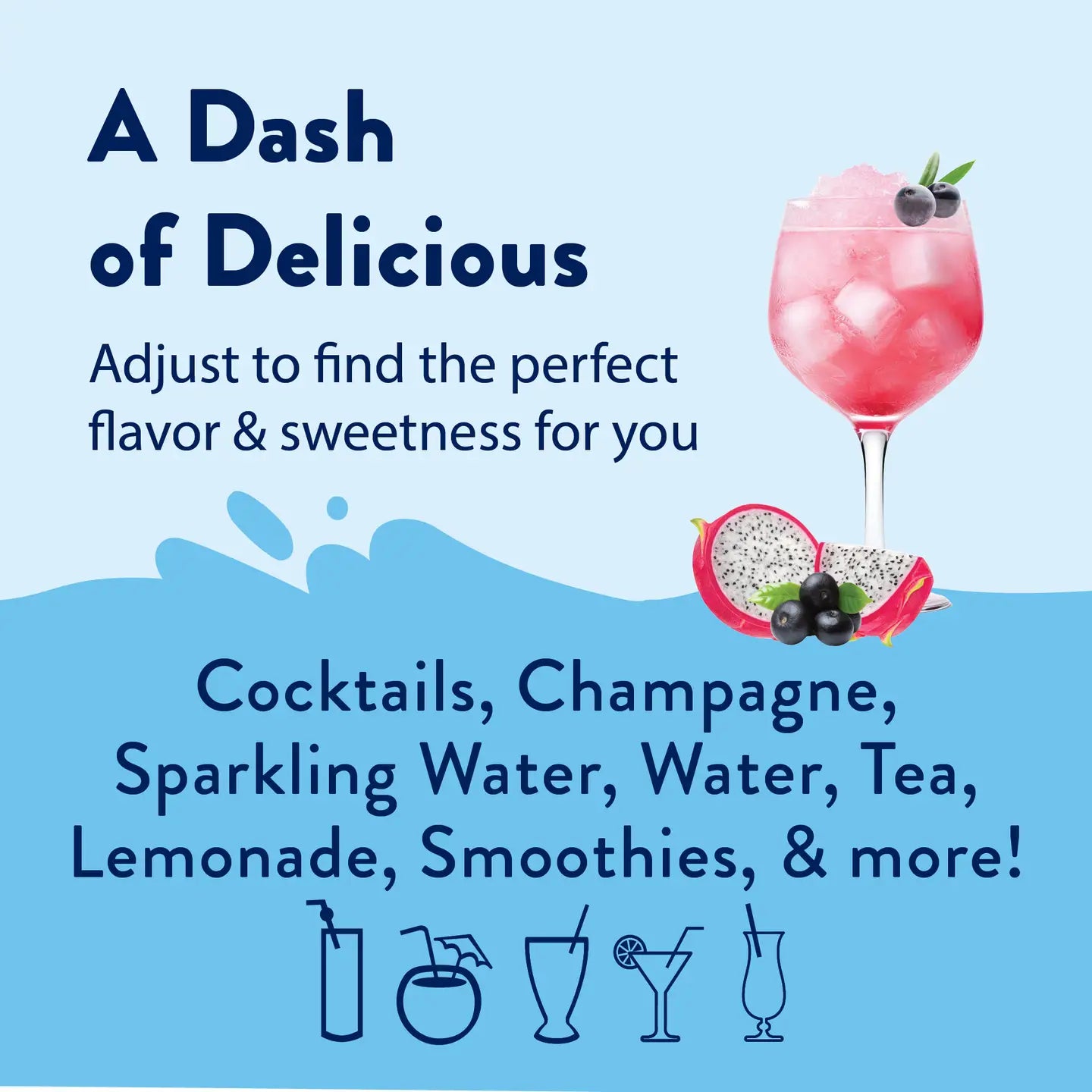 Sugar Free Dragonfruit Acai Flavor Infusion Syrup