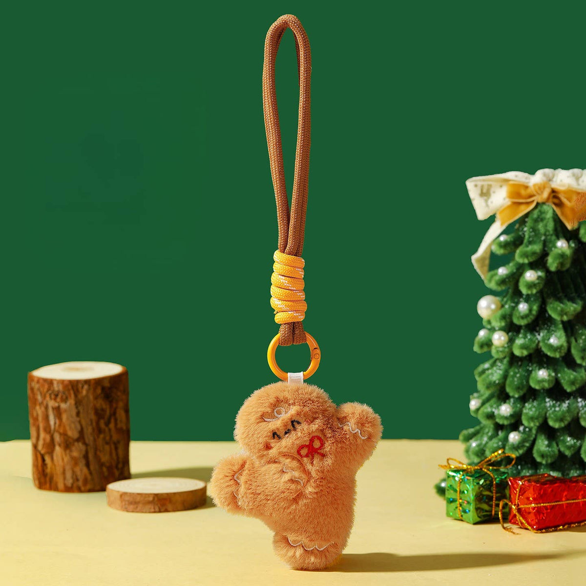 Cute Christmas Plush Toy Keychain