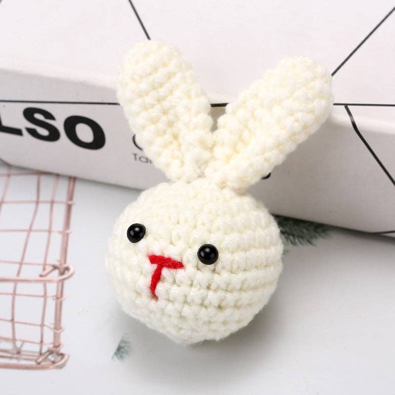 Cute Cartoon Animal Head Keychain Plush Accessories