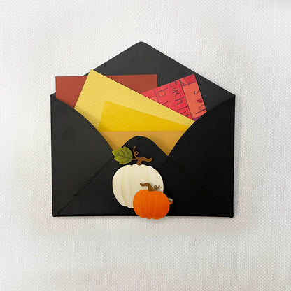 Pumpkin w/ Foldover Magnet, Fall Decor
