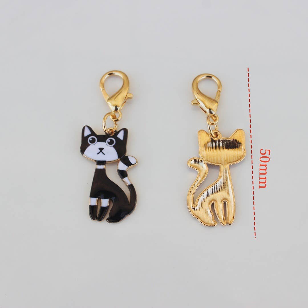 Colorful Cat Keychain Cute Bag Charm & Key Accessory