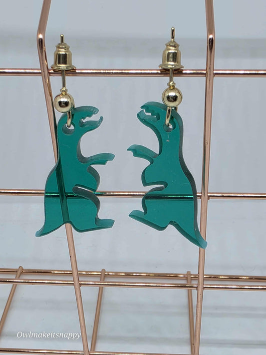 Acrylic Earring Dinosaur