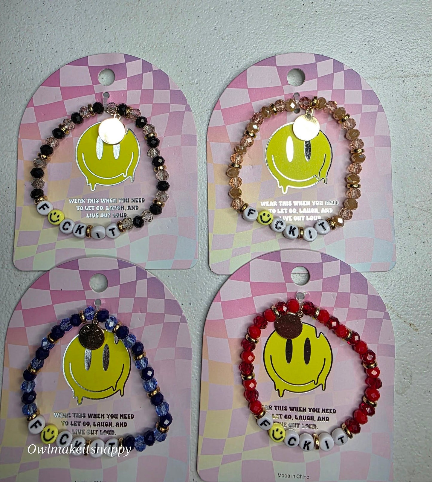 F😁CK IT Stretch Bracelet