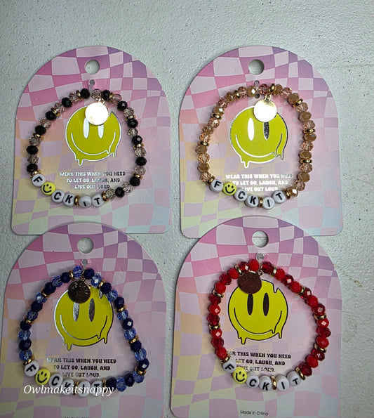 F😁CK IT Stretch Bracelet