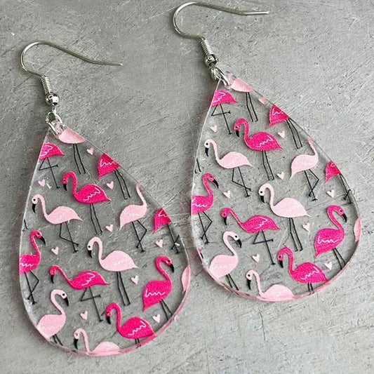 Acrylic Flamingo Earrings