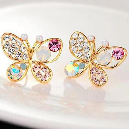 Butterfly stud earrings