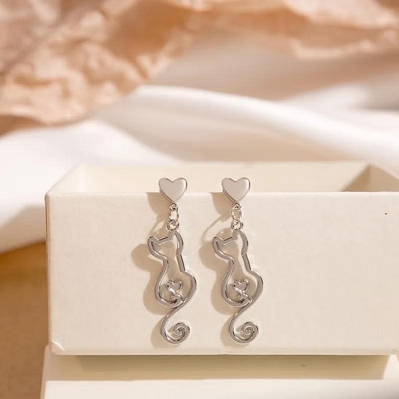Cat Silhouette Earring
