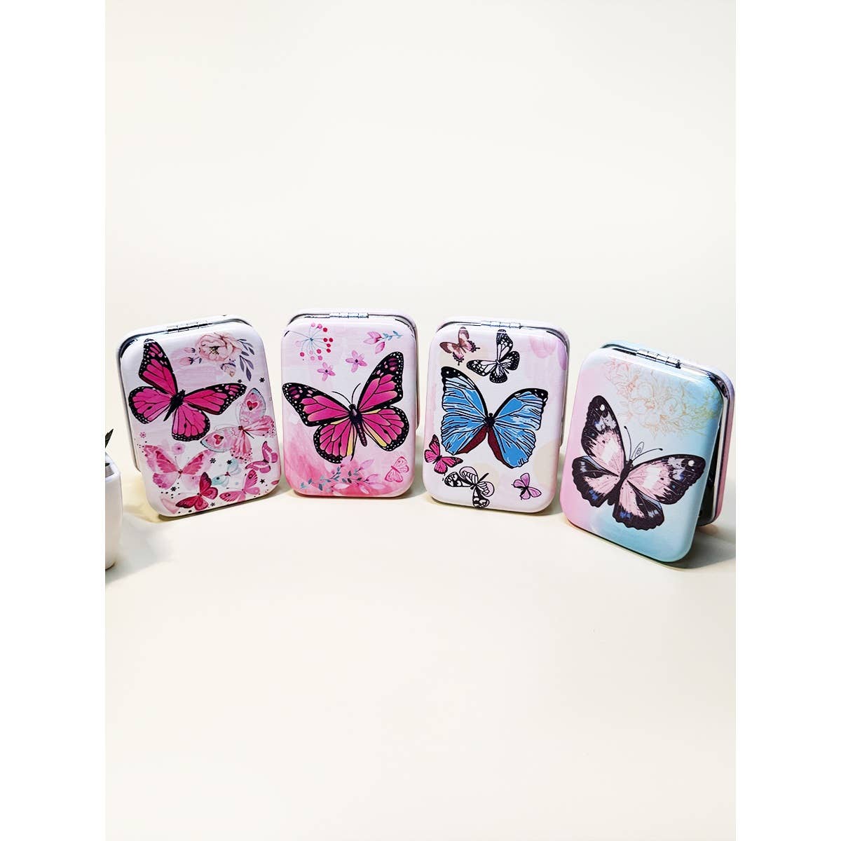 Butterfly Printed Compact Mirror