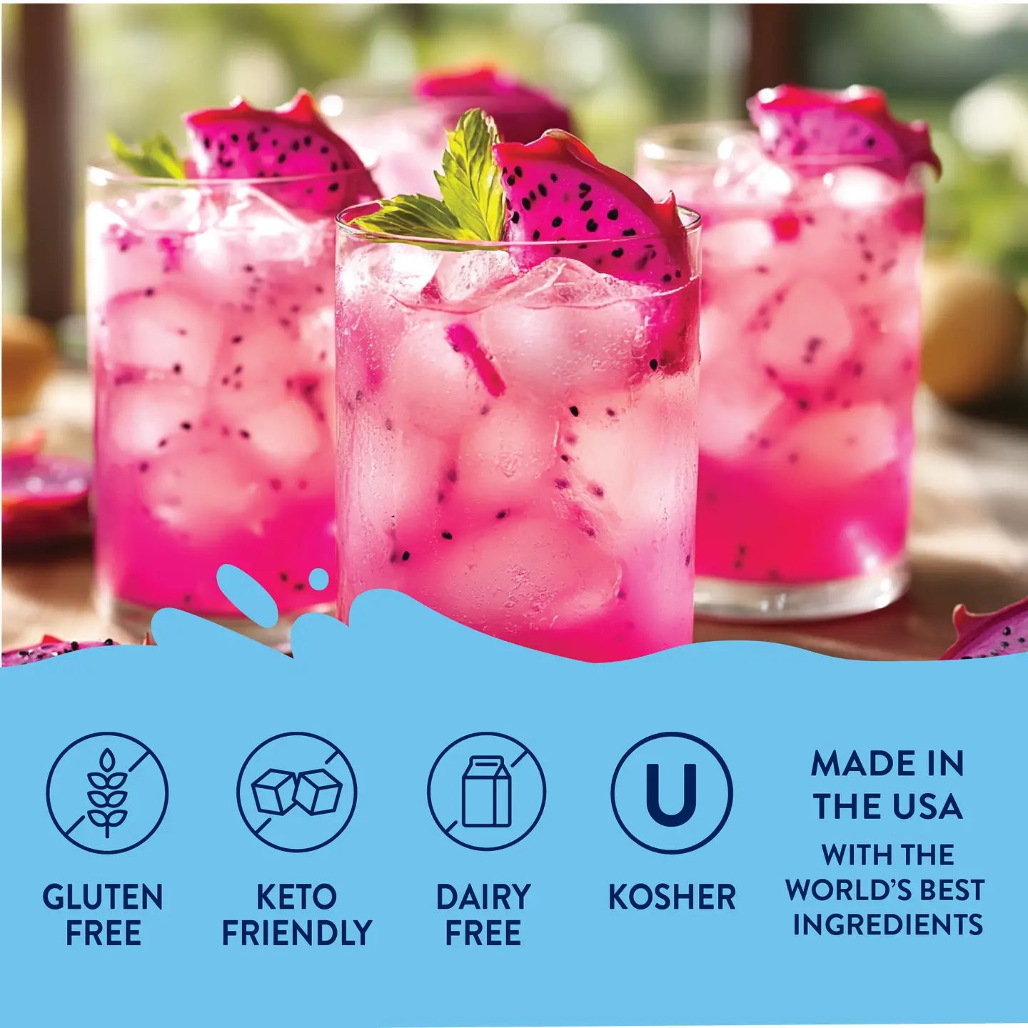 Sugar Free Dragonfruit Acai Flavor Infusion Syrup