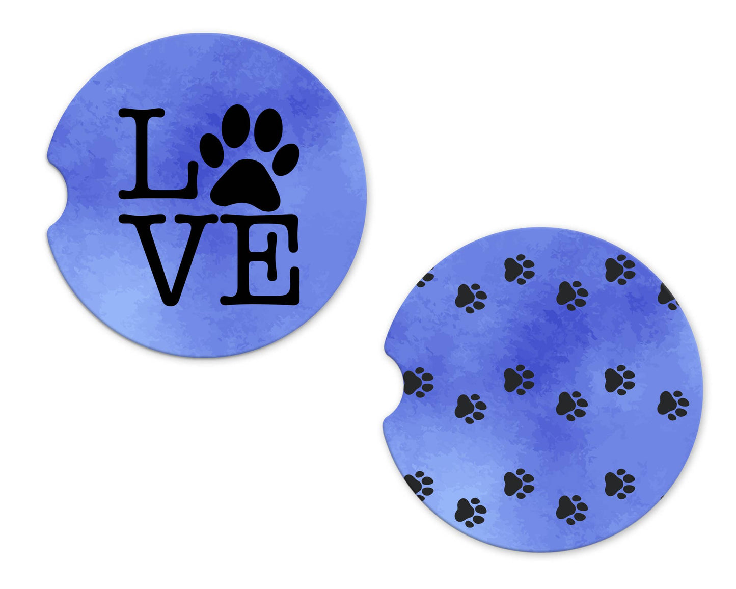 Car Coasters - LOVE Paws