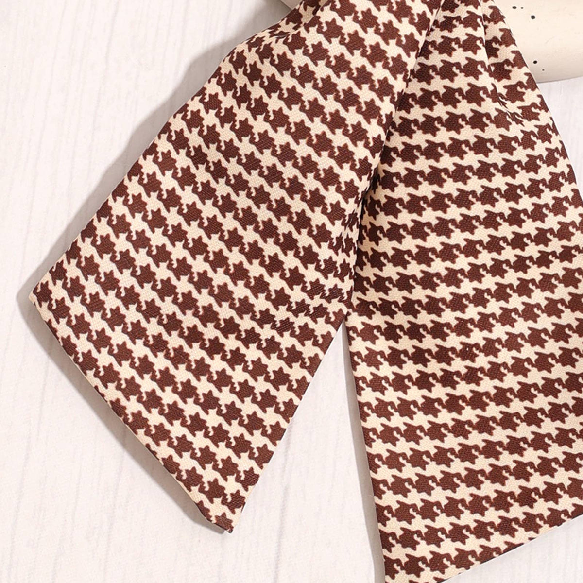 Houndstooth Scarf Bag Charm Keychain