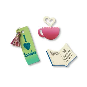 I Heart Books Magnets 3 Pack