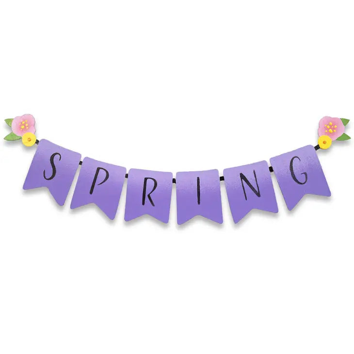 Spring Banner W/ Flowers Mini Art Pop