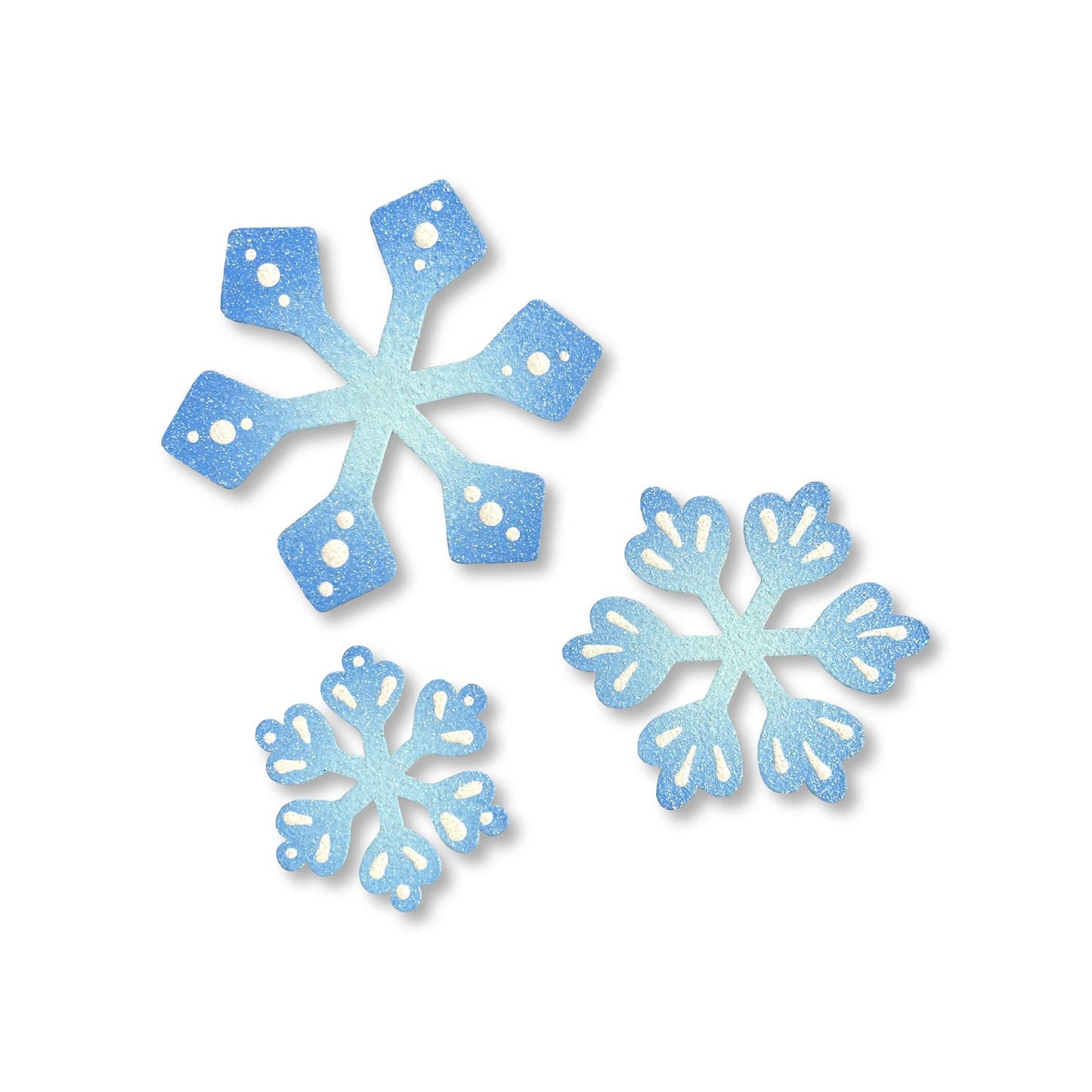 Snowflake Magnets S/3, Winter Decor