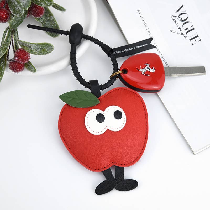 Christmas Tree Apple Star Cartoon Keychain Pendant