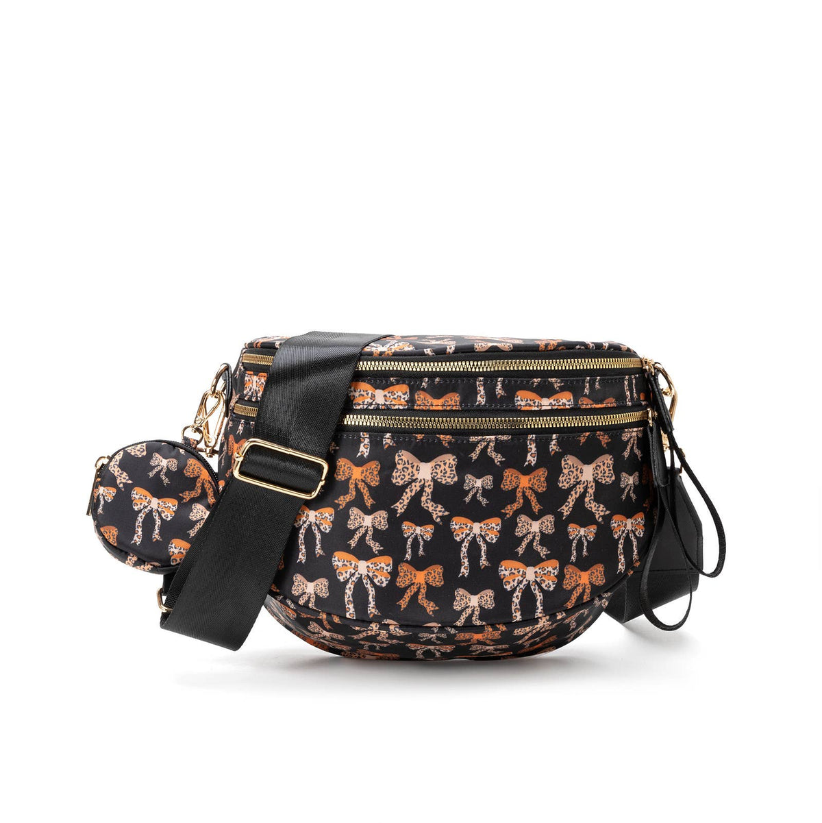 Checkered Bum Bag Crossbody Bag with coin purse