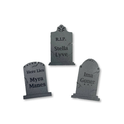 Humorous Headstone Magnets S/3