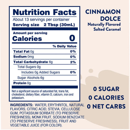 Naturally Sweetened Cinnamon Dolce Syrup - 375ml