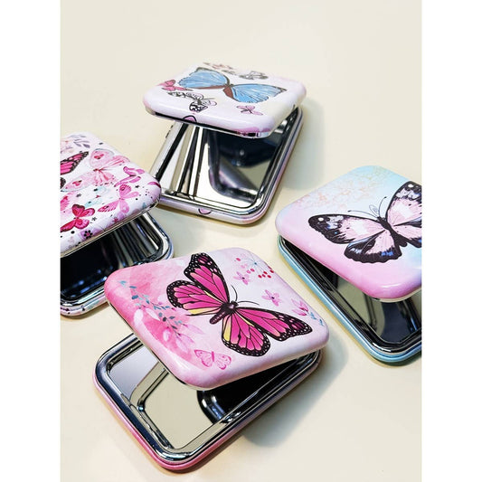 Butterfly Printed Compact Mirror