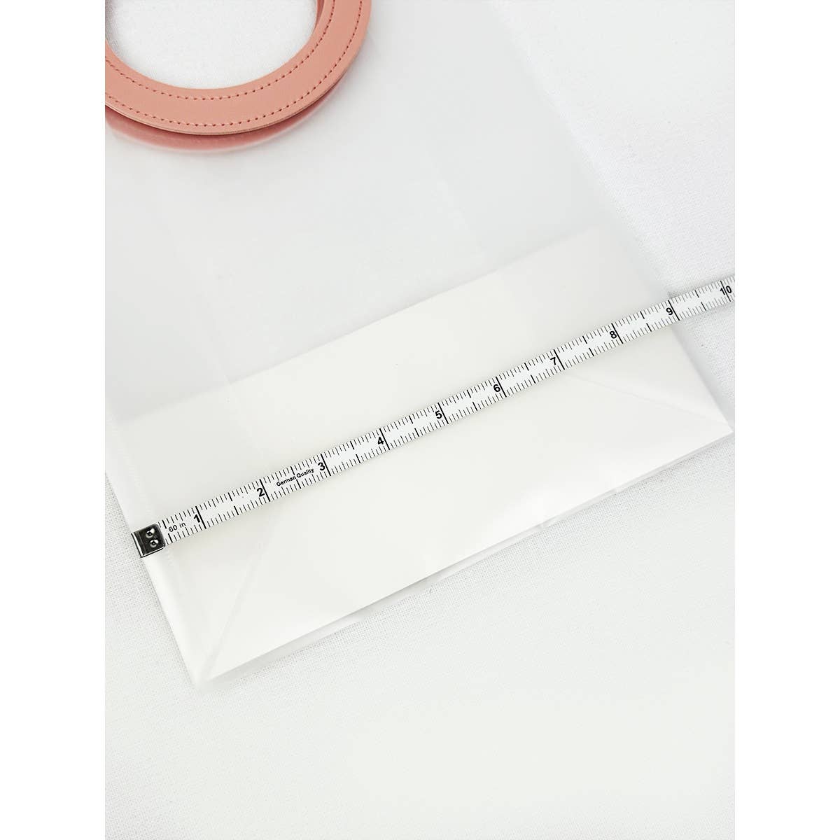 Reusable Transparent Gift Bag with Round PU Handle