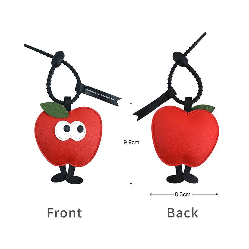 Christmas Tree Apple Star Cartoon Keychain Pendant