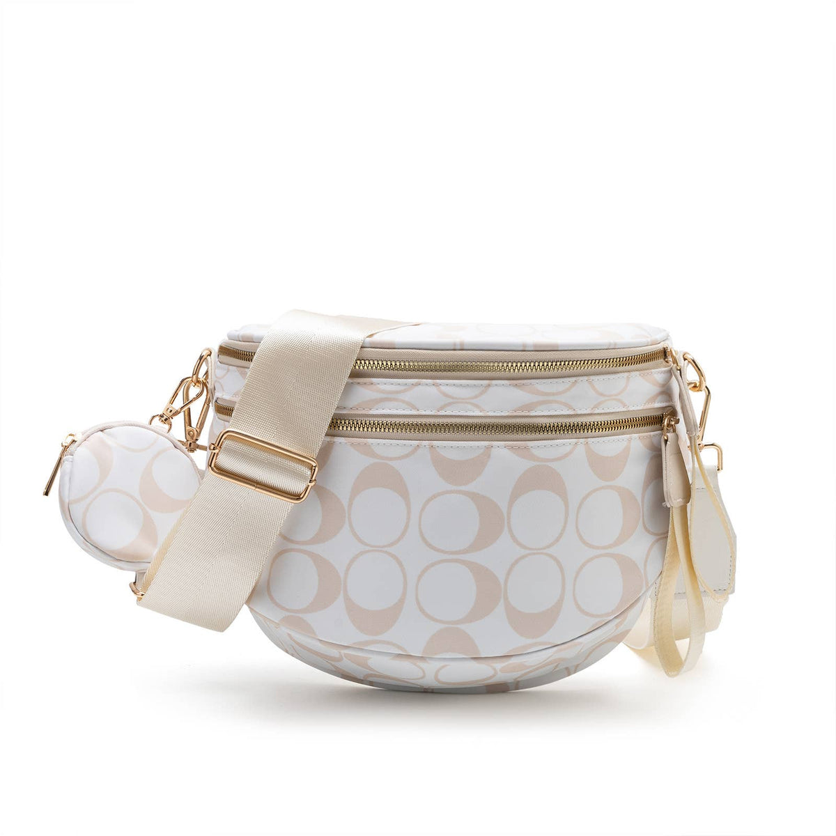 Checkered Bum Bag Crossbody Bag with coin purse