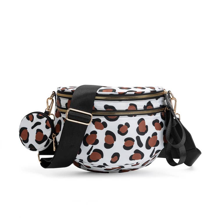 Checkered Bum Bag Crossbody Bag with coin purse