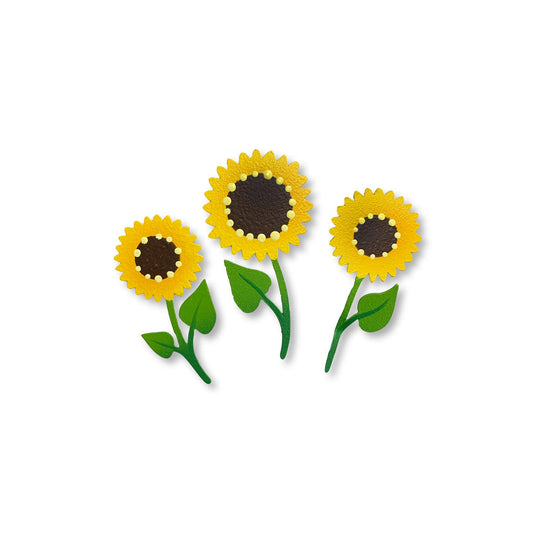 Summer Sunflower Magnets S/3, Summer Decor
