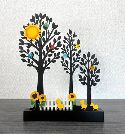 Everyday Tree Magnetic Decor w/ Wood Base, Home Decor