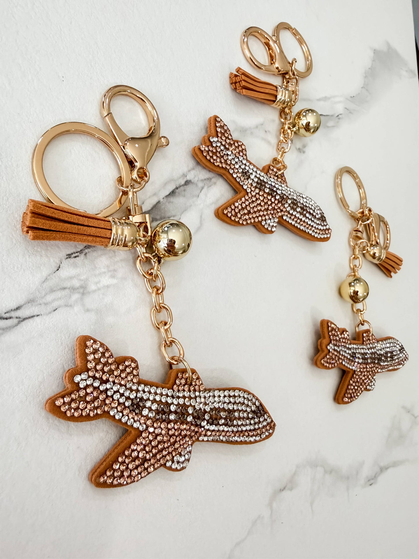 Airplane Bag Charm – Keychain for Flight Attendant
