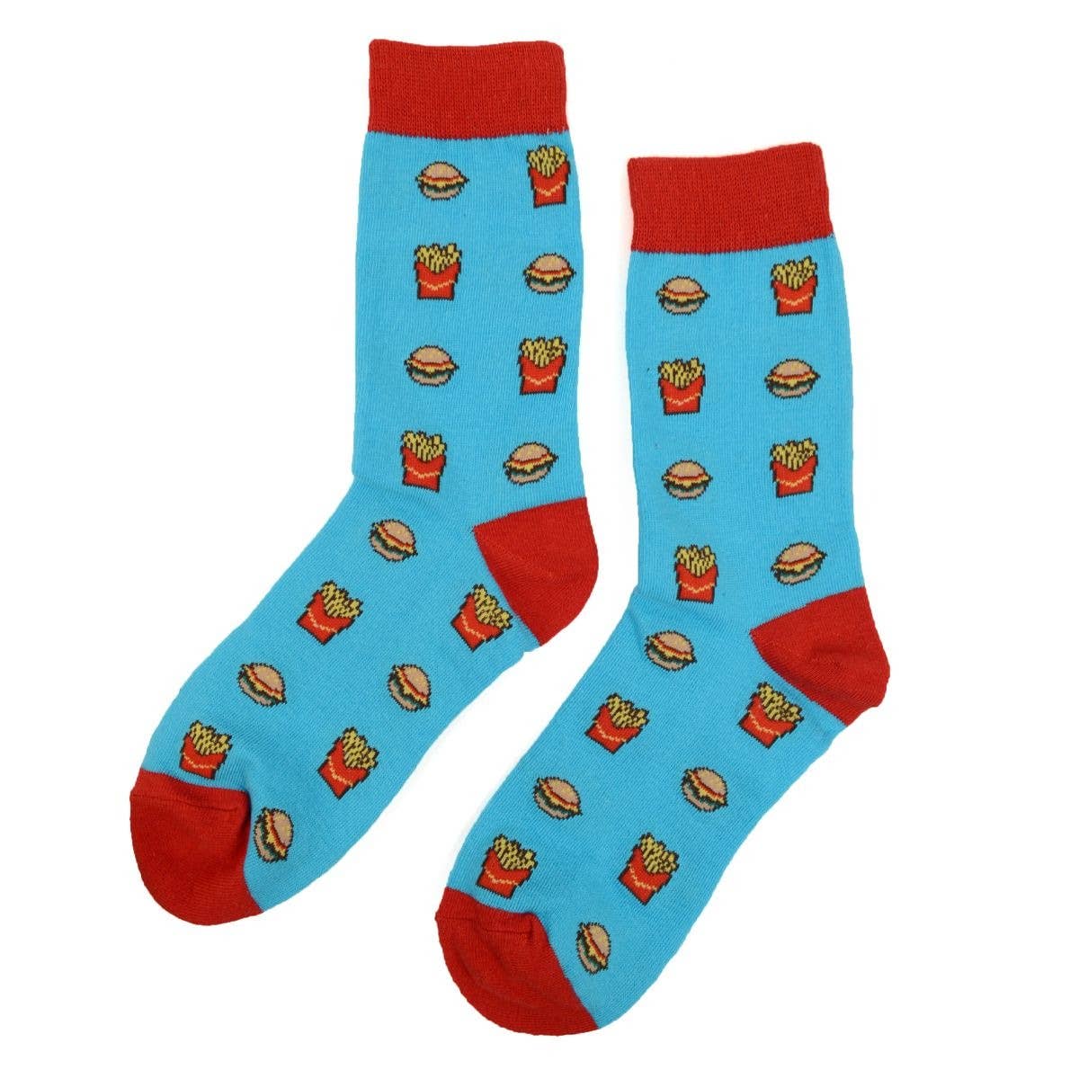 Women's Hamburger & French Fries Novelty Socks