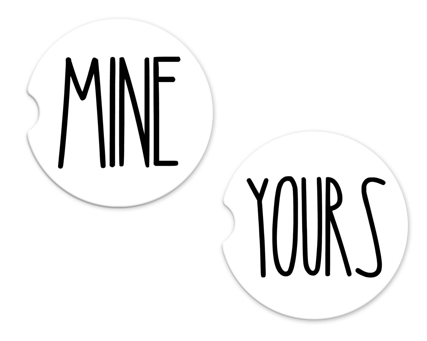 Car Coasters - Mine / Yours