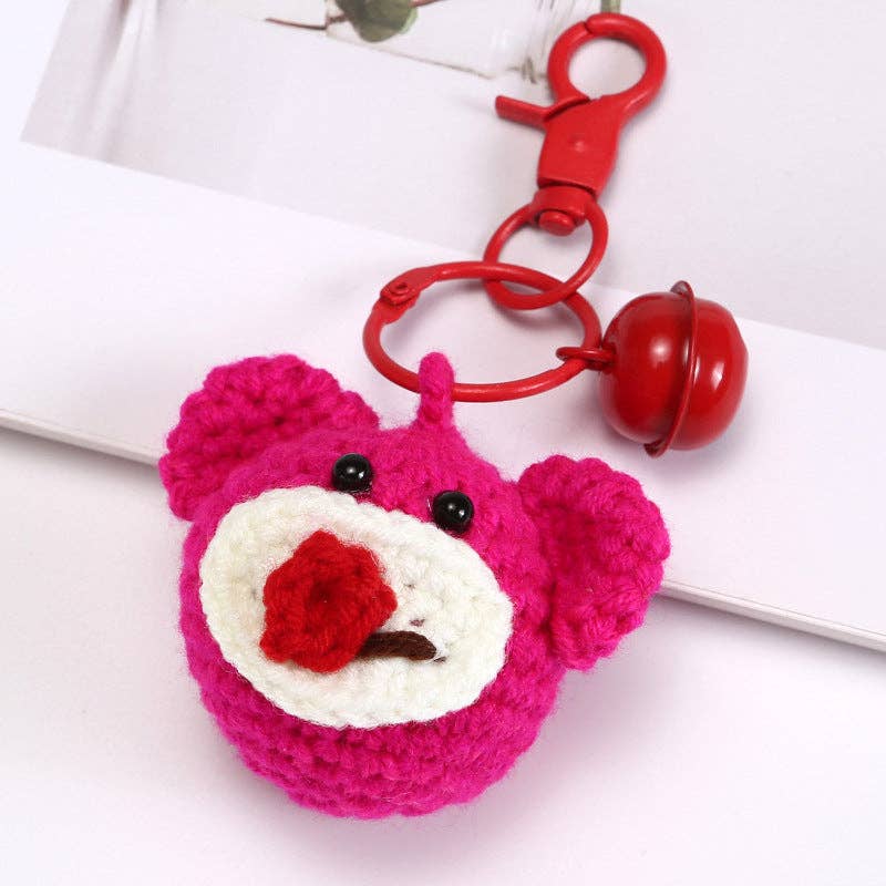 Creative Handmade Woven Cartoon Keychain Plush Toy Accessories