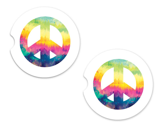 Car Coasters - Peace Signs