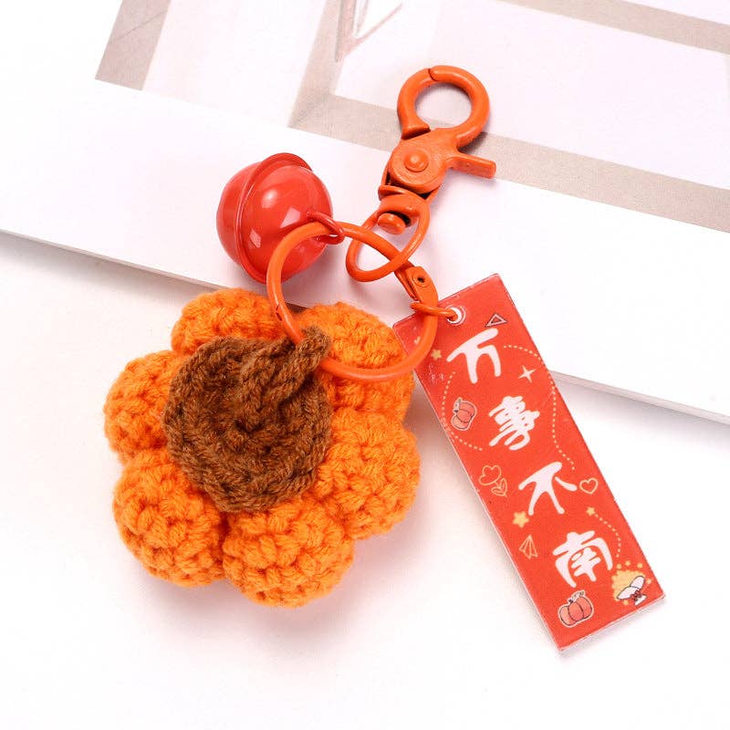 Fruit Keychain Accessories Cute Metal Handcrafted Style