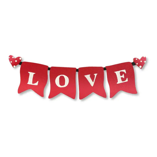 "Love" Banner Magnet (6"W)